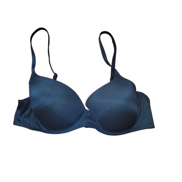 Victoria's Secret PINK Wear Everywhere Lightly Lined 36B Black Bra Underwire - Picture 2 of 12